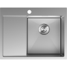 Mexen Exar nerezový drez 1-komorový s odkvapom pravý 620 x 480 mm, inox - 6432621005P-01