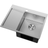 Mexen Exar nerezový drez 1-komorový s odkvapkávačom pravý 620 x 480 mm, inox HC - 6432621005P-01HC