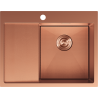Mexen Exar oceľový drez s 1 komorou a odkvapkávačom, pravý 620 x 480 mm, meď HC - 6432621005P-65HC