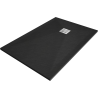 Mexen Stone+ Obdĺžniková kompozitná sprchová vanička 140 x 80 cm, čierna - 44708014