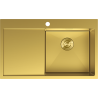 Mexen Exar nerezový drez s 1 komorou a pravým odkvapkávačom 780 x 480 mm, zlatý - 6434781010P-55