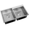 Mexen Xorin nerezový drez dvojkomorový 780 x 450 mm, inox - 6441782000-01