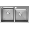 Mexen Xorin nerezový drez dvojkomorový 780 x 450 mm, inox - 6441782000-01