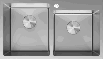 Mexen Xorin nerezový drez dvojkomorový 780 x 450 mm, inox - 6441782000-01