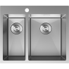 Mexen Flexo oceľový drezy 1,5-komorový 610 x 510 mm, inox - 6446611500-01