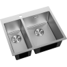 Mexen Flexo oceľový drezy 1,5-komorový 610 x 510 mm, inox - 6446611500-01
