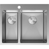 Mexen Flexo oceľový drez s 1,5 komorou 610 x 510 mm, inox - 6446611500-01