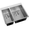 Mexen Flexo kuchynský drez 1,5-komorový 610 x 510 mm, inox HC - 6446611500-01HC