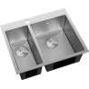 Mexen Flexo kuchynský drez 1,5-komorový 610 x 510 mm, inox HC - 6446611500-01HC