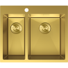 Mexen Flexo oceľový drez 1,5-komorový 610 x 510 mm, zlatý - 6446611500-55