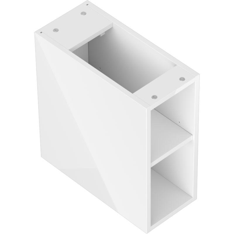 Mexen Box-A otvorená skrinka s policou 20 cm, biely lesk - 91AX2-0200-470-0-00