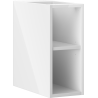 Mexen Box-A otvorená skrinka s poličkou 20 cm, biela lesk - 91AX2-0200-470-0-00
