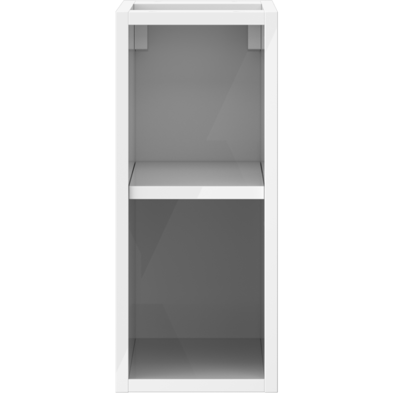 Mexen Box-A otvorená skrinka s policou 20 cm, biely lesk - 91AX2-0200-470-0-00