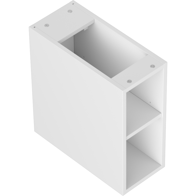 Mexen Box-A otvorená skrinka s policou 20 cm, biela matná - 91AX2-0200-470-0-01