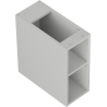 Mexen Box-A otvorená skrinka s policou 20 cm, sivá matná - 91AX2-0200-470-0-62