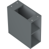 Mexen Box-A otvorená skrinka s policou 20 cm, grafit mat - 91AX2-0200-470-0-66