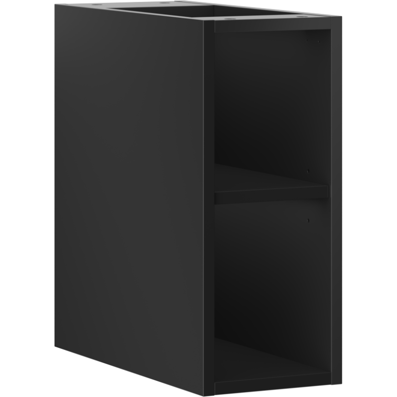 Mexen Box-A otvorená skrinka s policou 20 cm, čierna mat - 91AX2-0200-470-0-71