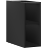 Mexen Box-A otvorená skrinka s policou 20 cm, čierna mat - 91AX2-0200-470-0-71