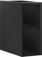Mexen Box-A otvorená skrinka s poličkou 20 cm, čierna matná - 91AX2-0200-470-0-71