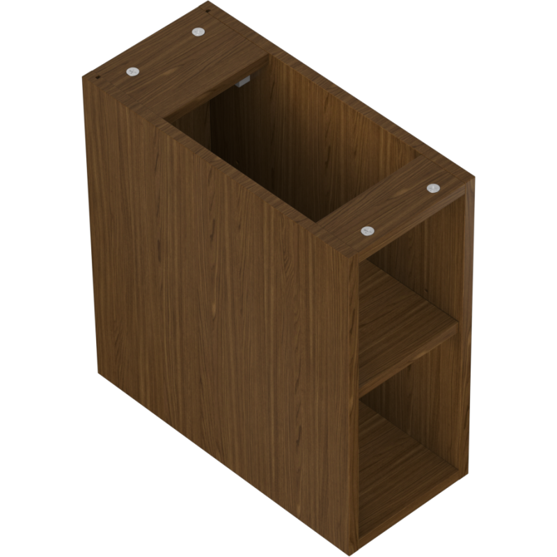 Mexen Box-A otvorená skrinka s policou 20 cm, orech - 91AX2-0200-470-0-86