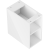 Mexen Box-A otvorená skrinka s poličkou 25 cm, biely lesk - 91AX2-0250-470-0-00
