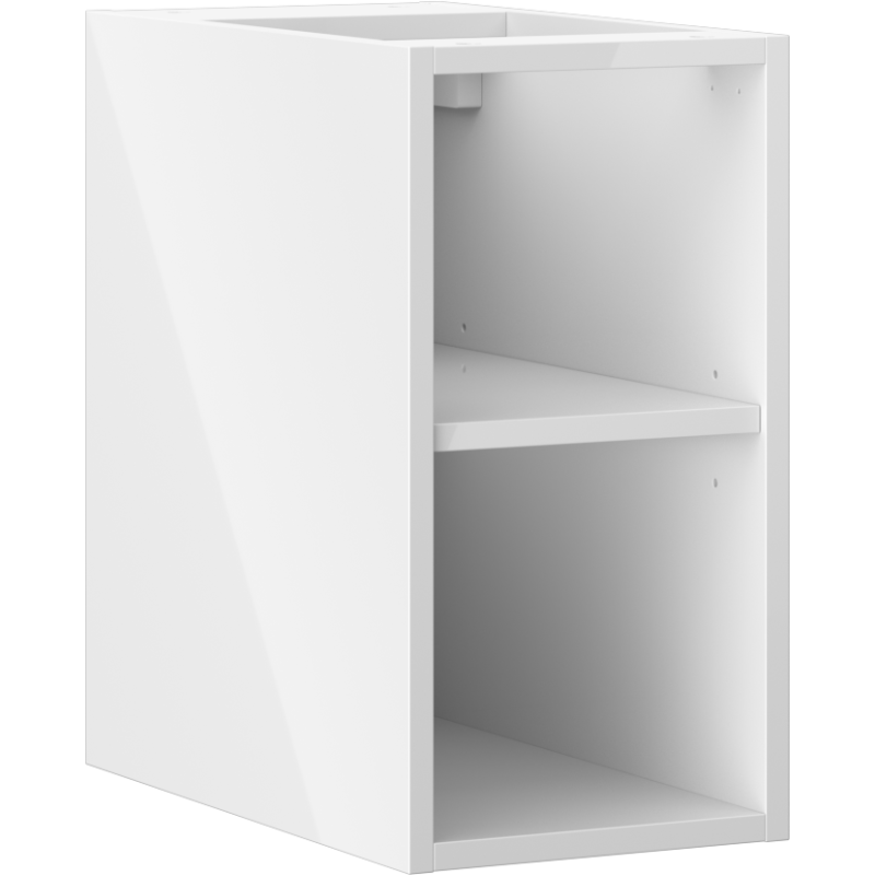 Mexen Box-A otvorená skrinka s poličkou 25 cm, biely lesk - 91AX2-0250-470-0-00
