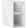 Mexen Box-A otvorená skrinka s poličkou 25 cm, biely lesk - 91AX2-0250-470-0-00
