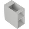 Mexen Box-A otvorená skrinka s policou 25 cm, sivá matná - 91AX2-0250-470-0-62