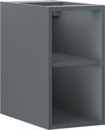 Mexen Box-A otvorená skrinka s poličkou 25 cm, grafit mat - 91AX2-0250-470-0-66