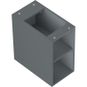 Mexen Box-A otvorená skrinka s poličkou 25 cm, grafit mat - 91AX2-0250-470-0-66