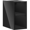 Mexen Box-A otvorená skrinka s policou 25 cm, čierny lesk - 91AX2-0250-470-0-70