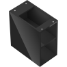 Mexen Box-A otvorená skrinka s policou 25 cm, čierny lesk - 91AX2-0250-470-0-70