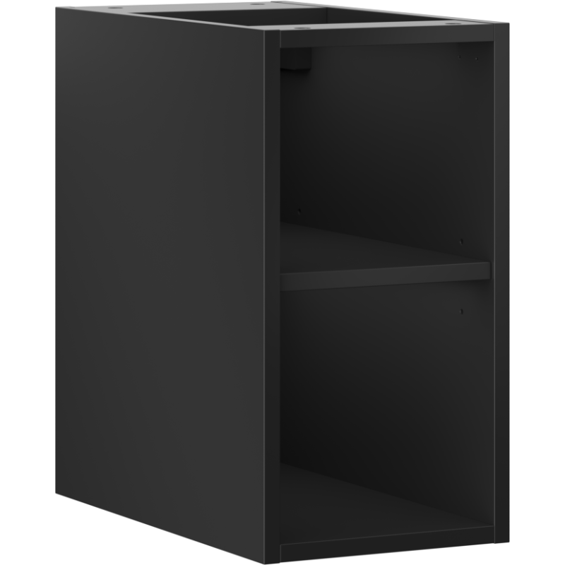 Mexen Box-A otvorená skrinka s policou 25 cm, čierna matná - 91AX2-0250-470-0-71