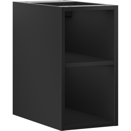 Mexen Box-A otvorená skrinka s policou 25 cm, čierna matná - 91AX2-0250-470-0-71