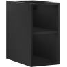 Mexen Box-A otvorená skrinka s policou 25 cm, čierna matná - 91AX2-0250-470-0-71