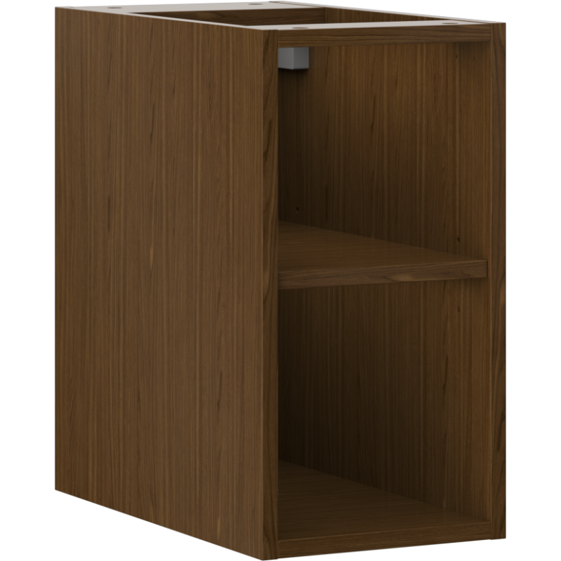 Mexen Box-A otvorená skrinka s policou 25 cm, orech - 91AX2-0250-470-0-86