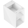 Mexen Box-A otvorená skrinka s policou 30 cm, biely lesk - 91AX2-0300-470-0-00