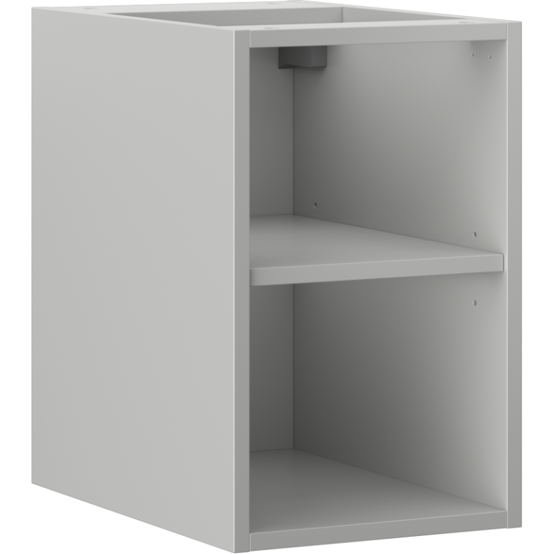 Mexen Box-A otvorená skrinka s policou 30 cm, sivá matná - 91AX2-0300-470-0-62