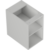 Mexen Box-A otvorená skrinka s policou 30 cm, sivá matná - 91AX2-0300-470-0-62