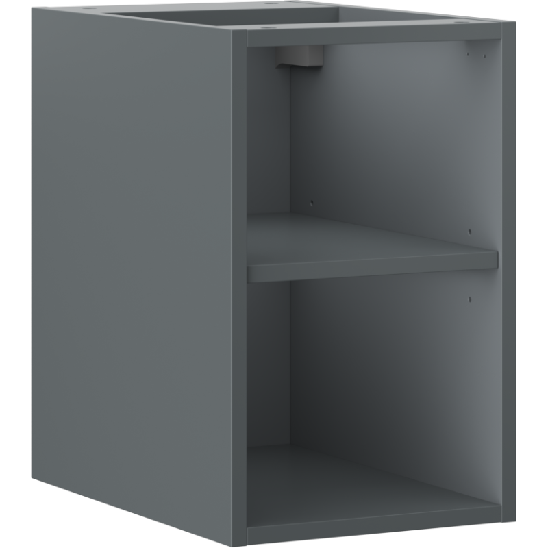 Mexen Box-A otvorená skrinka s policou 30 cm, matná grafit - 91AX2-0300-470-0-66