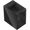 Mexen Box-A otvorená skrinka s poličkou 30 cm, čierny lesk - 91AX2-0300-470-0-70