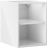 Mexen Box-A otvorená skrinka s poličkou 35 cm, biely lesk - 91AX2-0350-470-0-00