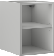 Mexen Box-A otvorená skrinka s policou 35 cm, sivá mat - 91AX2-0350-470-0-62