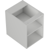 Mexen Box-A otvorená skrinka s policou 35 cm, sivá mat - 91AX2-0350-470-0-62