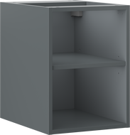 Mexen Box-A otvorená skrinka s policou 35 cm, grafit matný - 91AX2-0350-470-0-66