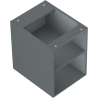 Mexen Box-A otvorená skrinka s policou 35 cm, grafit matný - 91AX2-0350-470-0-66