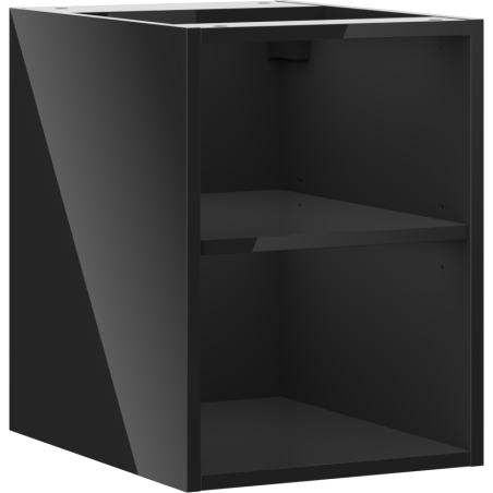 Mexen Box-A otvorená skrinka s policou 35 cm, čierny lesk - 91AX2-0350-470-0-70