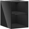 Mexen Box-A otvorená skrinka s policou 35 cm, čierny lesk - 91AX2-0350-470-0-70