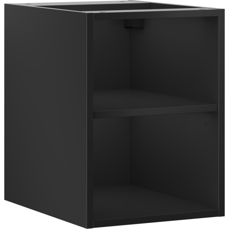 Mexen Box-A otvorená skrinka s poličkou 35 cm, čierna matná - 91AX2-0350-470-0-71