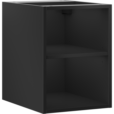 Mexen Box-A otvorená skrinka s poličkou 35 cm, matná čierna - 91AX2-0350-470-0-71